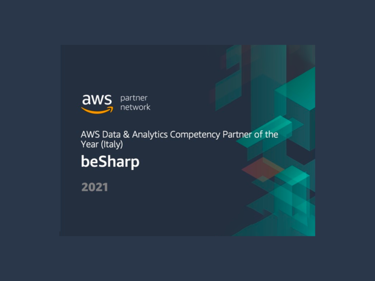 beSharp ottiene il premio AWS Data & Analytics Competency Partner of the Year – ITALIA – 2021